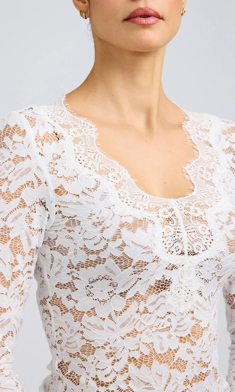 Lace Long Sleeve Top