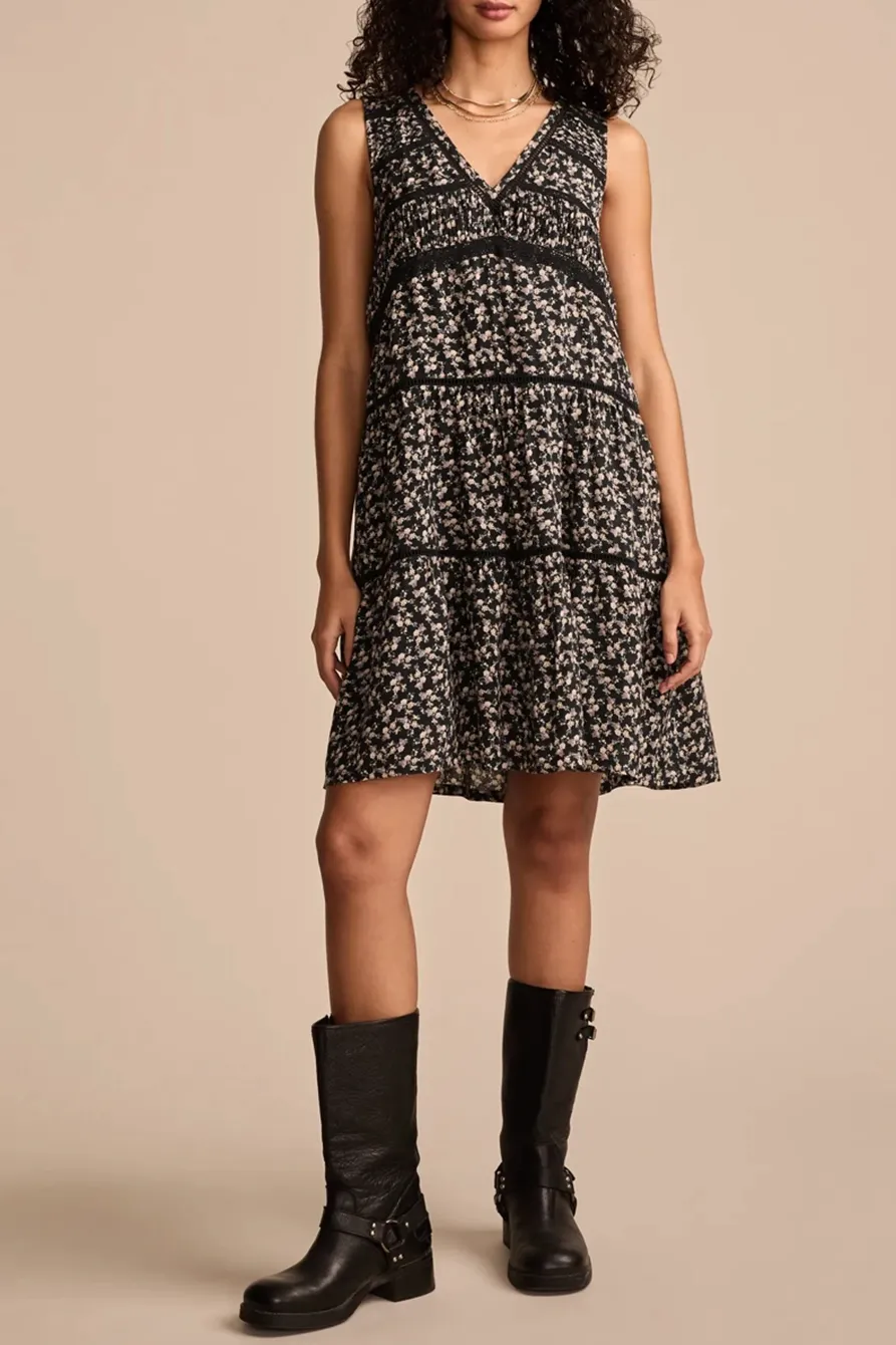 Lace Trimmed Tank Midi Dress