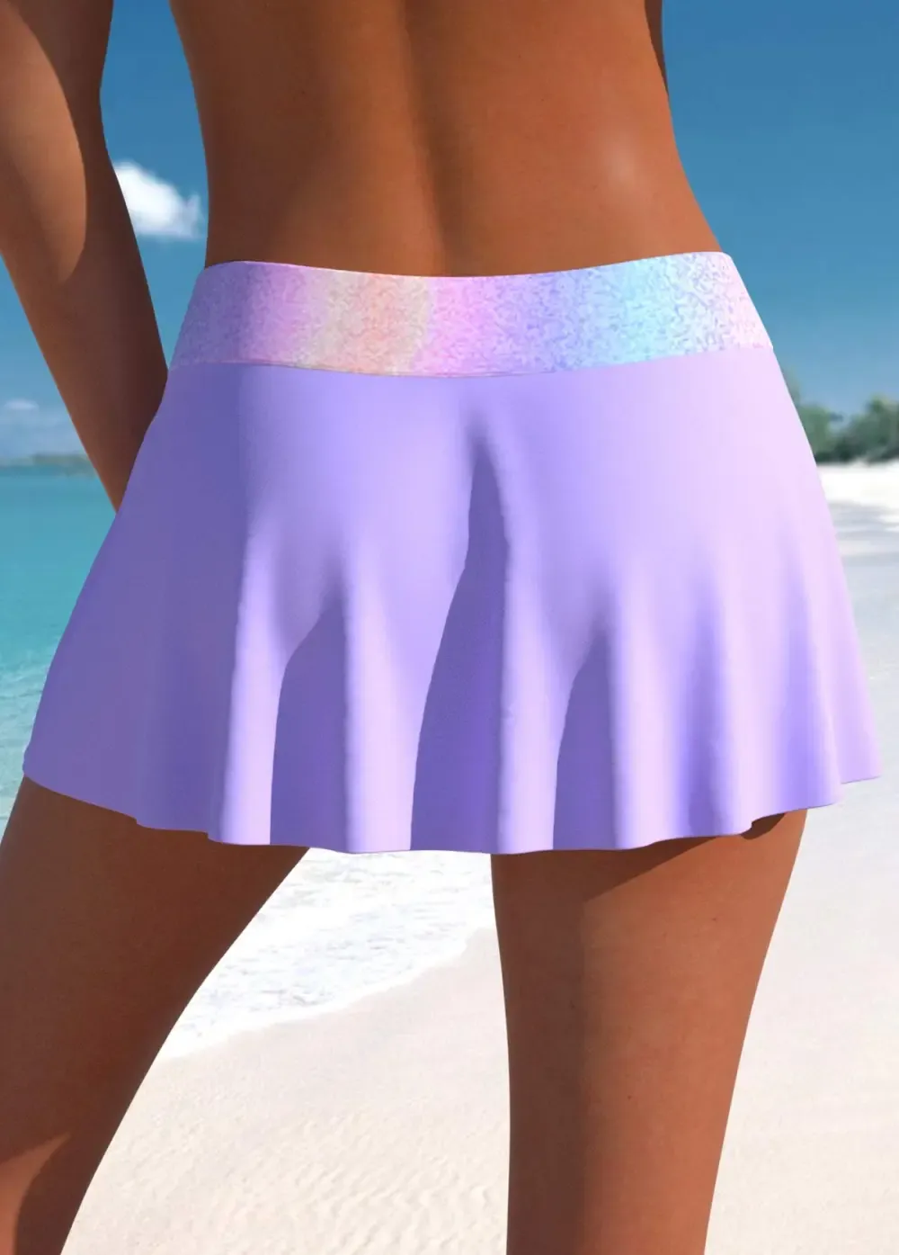 Circular Ring African Tribal Print Navy Tankini Top