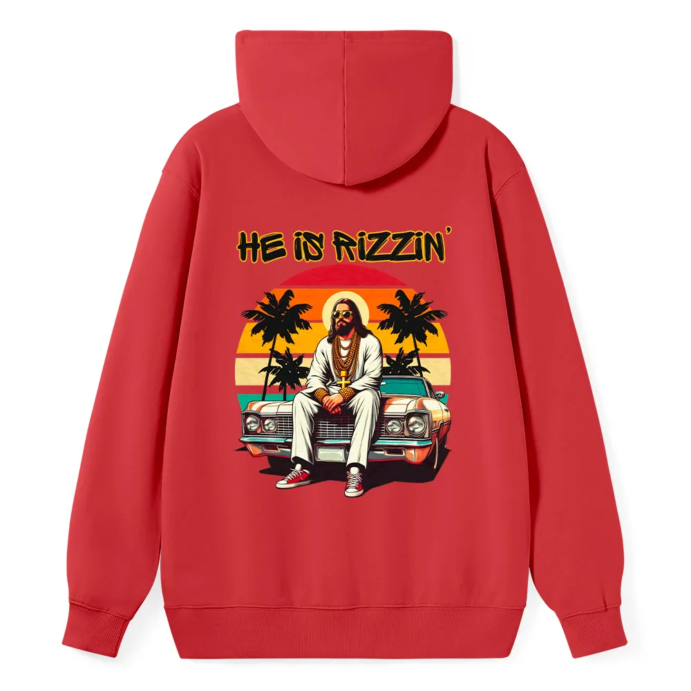 He Is Rizzin Christian Classic Hoodie