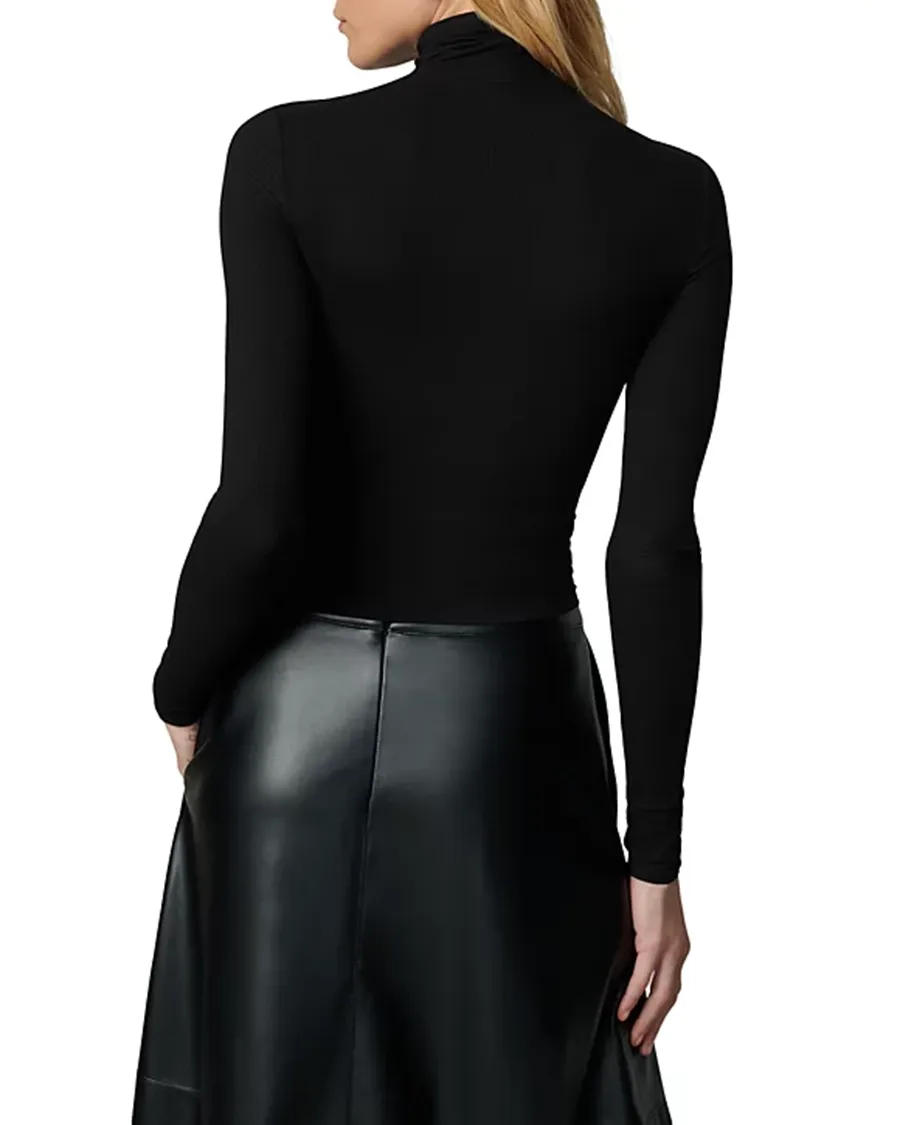 Elegant Style Long Sleeves Turtleneck Top