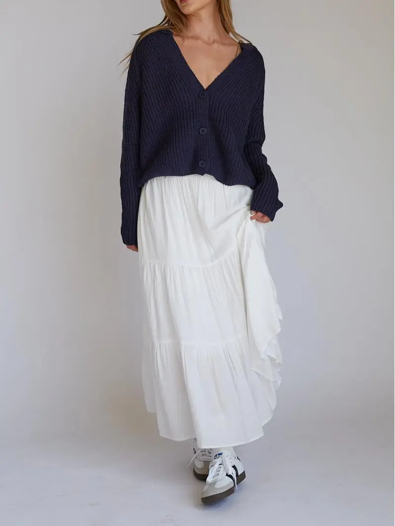 Iris Chunky Knit Button Up Cardigan