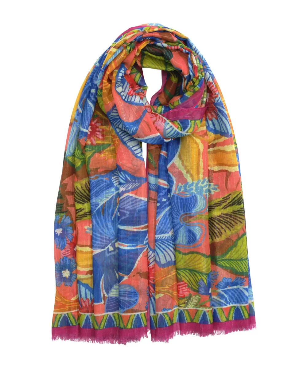 Art Graphic Casual Style Sarong Wrap