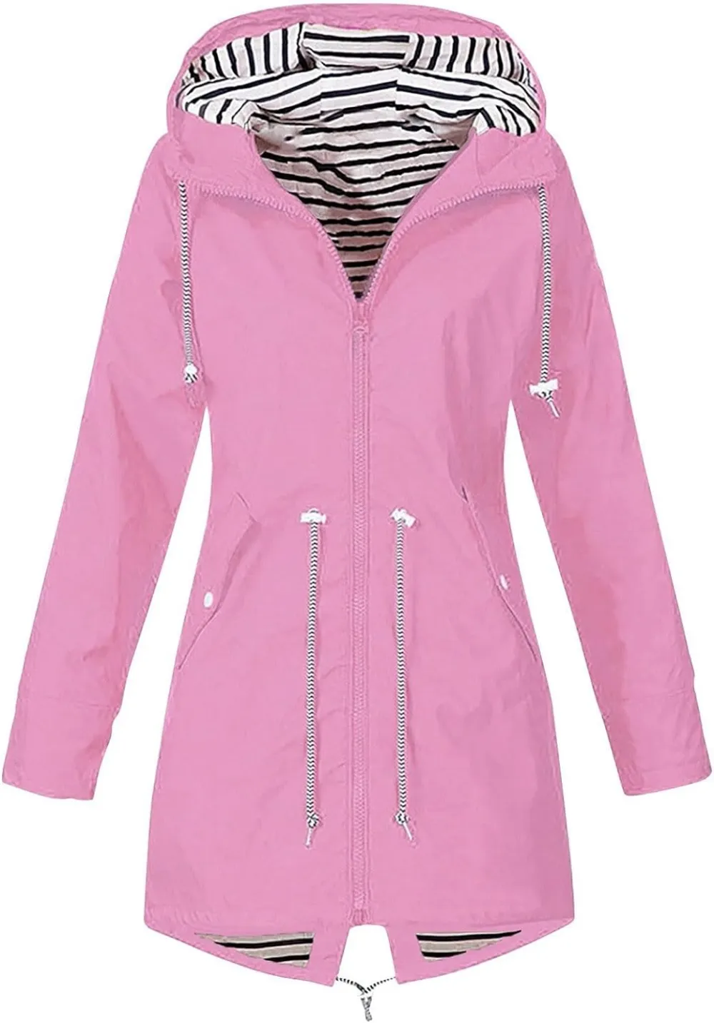 Rain Jackets For Women Waterproof With Hood Lightweight Casual Anorak Travel Hiking Coats with Pockets 720