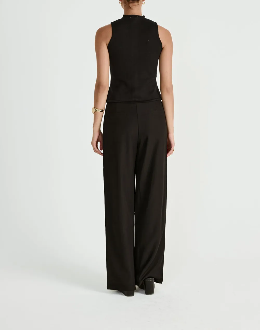 Creative Square Pocket Women's Wide Leg Pants