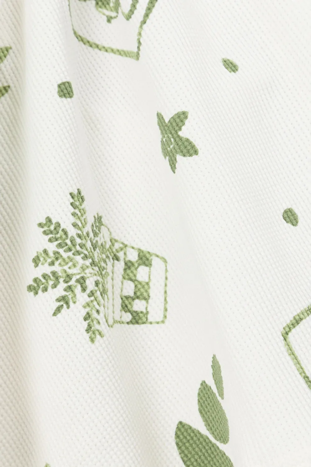 Leaf Print Short Sleeve Tie Waist Mini Dress