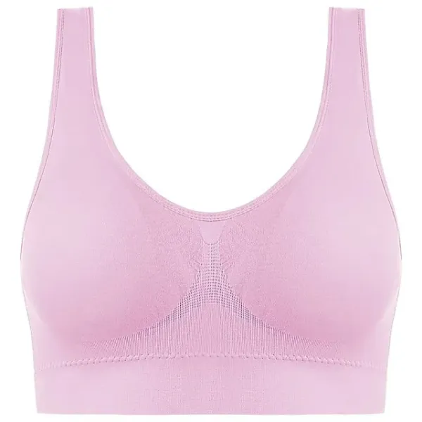 Underwear Women's Plus Size Deep U Comfortable Beauty Back Yoga Vest with Pads No Steel Ring Gathered Shock-proof Sports Bra