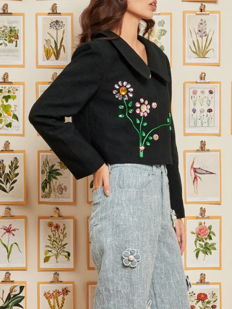 Casual Diamond Bouquet Jacket