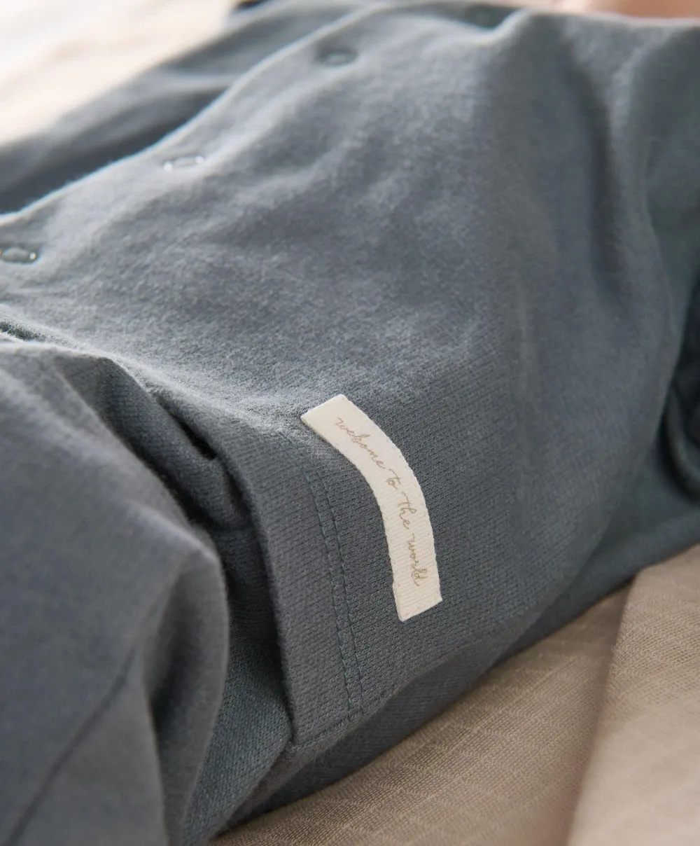 Jacket, Leggings & Bodysuit Outfit Set - Blue