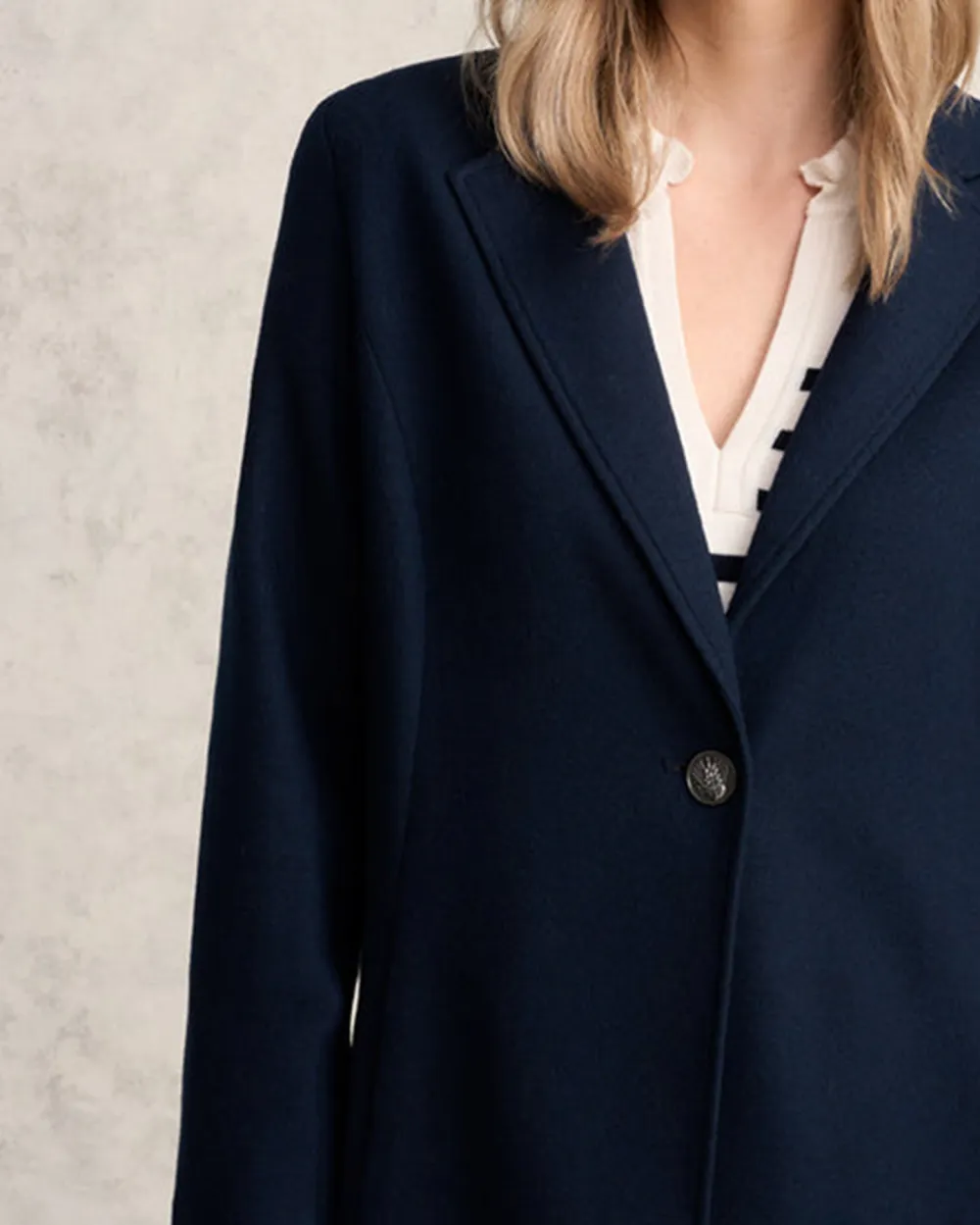 Long Line Single Breasted Coat