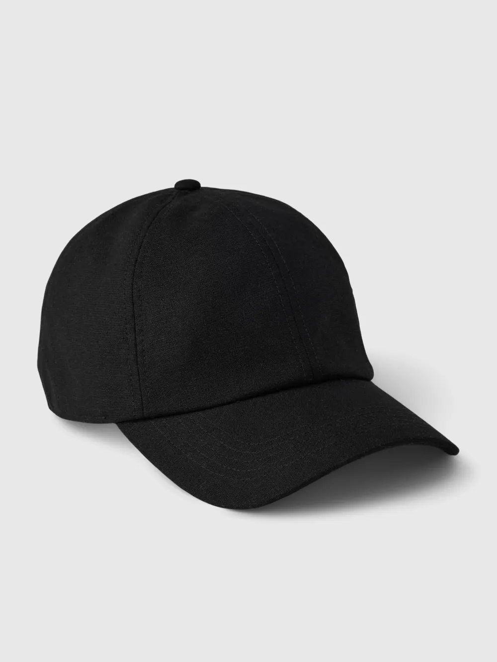 Black Cotton Baseball Cap