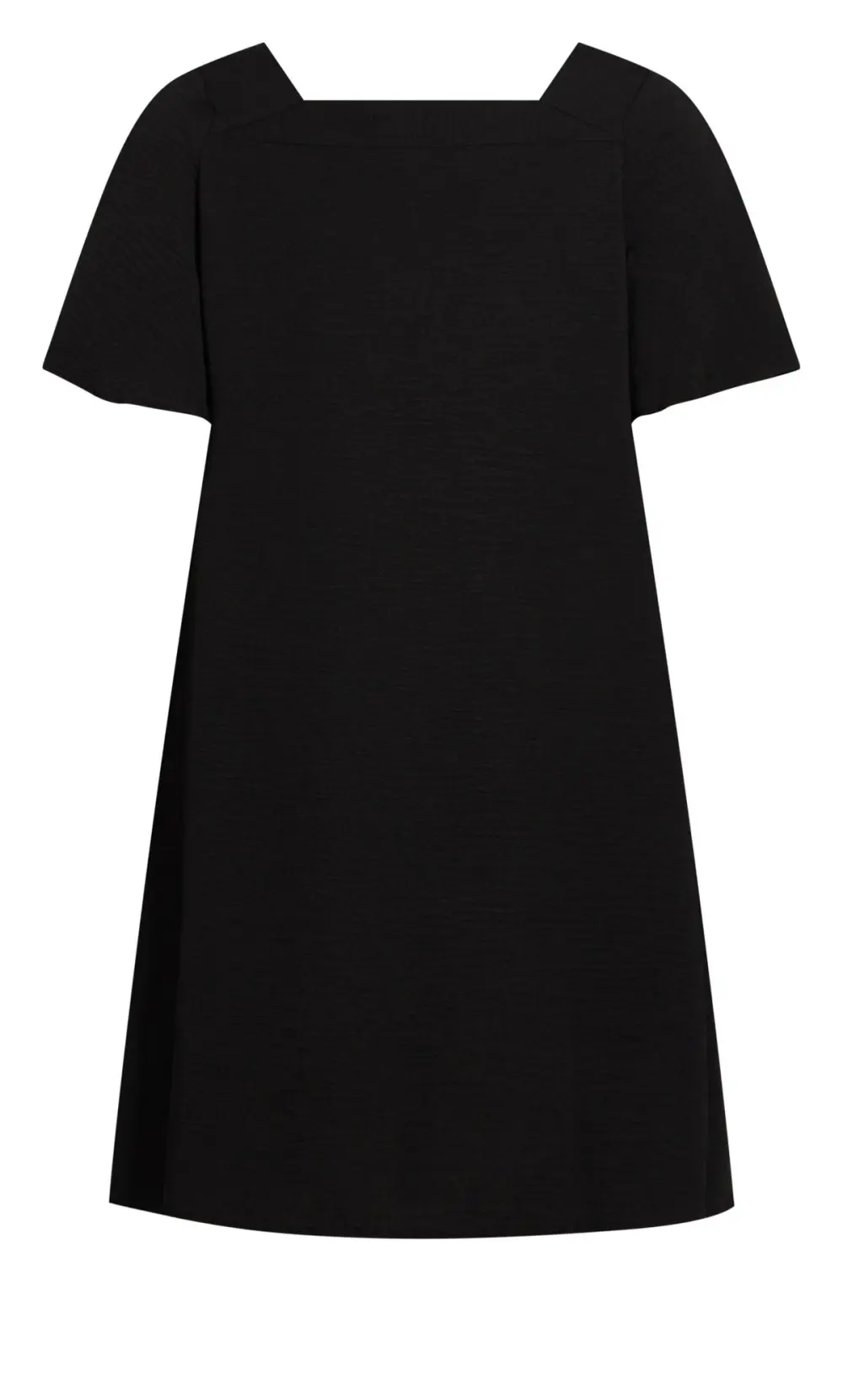 Evans Black Button Through Mini Dress