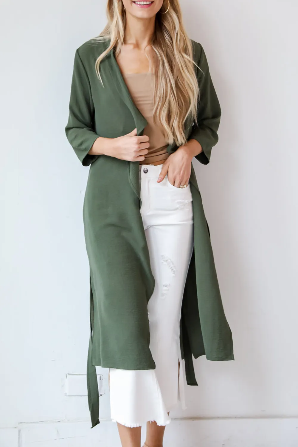 Adventuring Cutie Olive Kimono