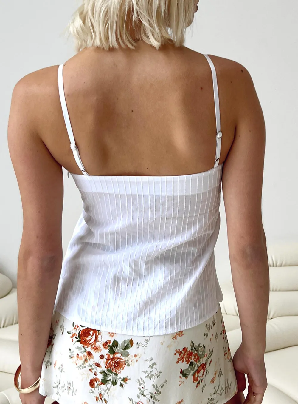 V-Neck Black Lace Trimmed Cami