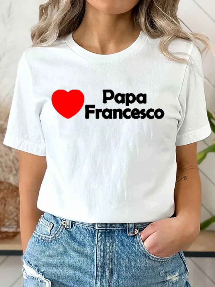Women's Pope Francis Cotton Casual T-Shirt
