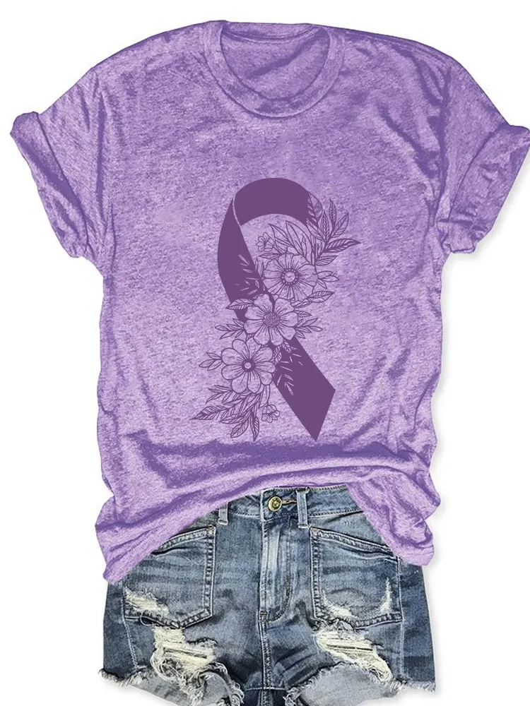 Women'S Alzheimer'S Awareness Round-Neck T-Shirt