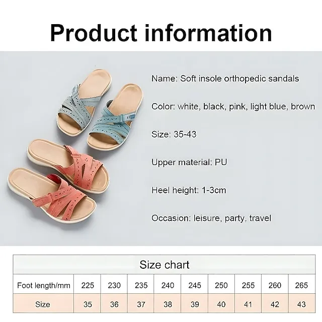 Women's Sandals Slippers Boho Bohemia Beach Flat Sandals Outdoor Slippers Daily Beach Summer Wedge Heel Classic Casual PU Solid Color Black White Pink