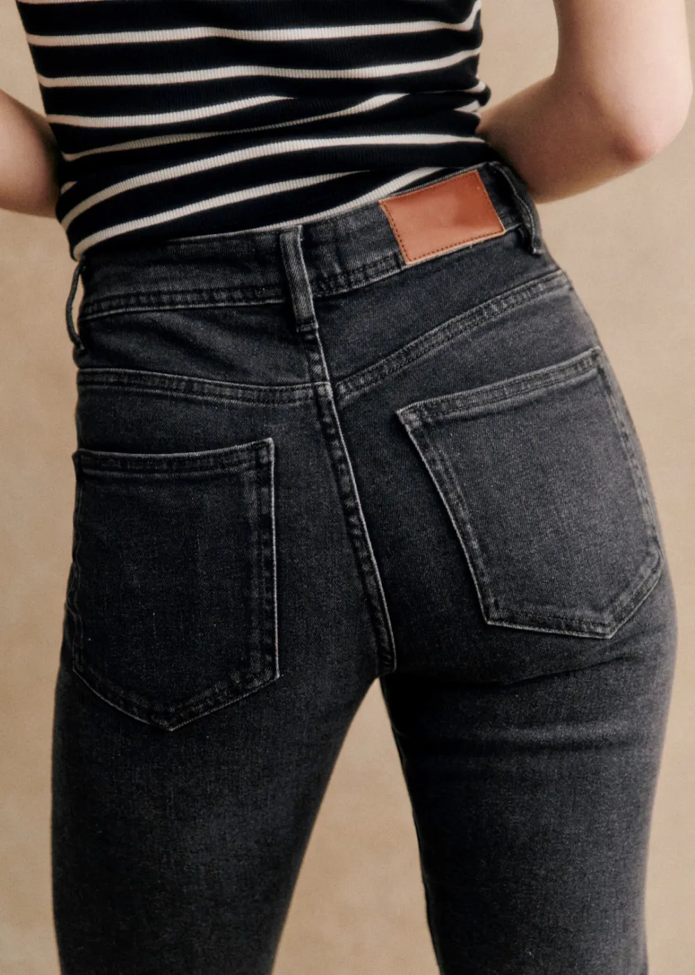 Solid Mid-Rise Slim-Fit Jeans