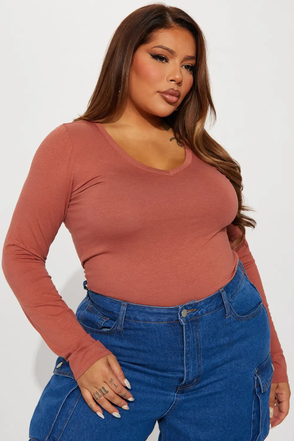 Your Everyday Long Sleeve Tee - Marsala