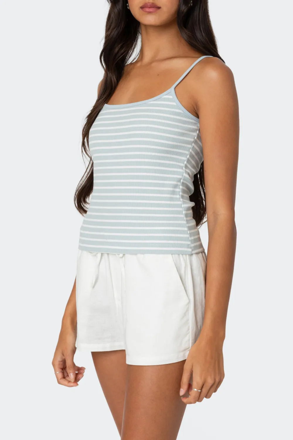 Striped Ribbed Tank Top