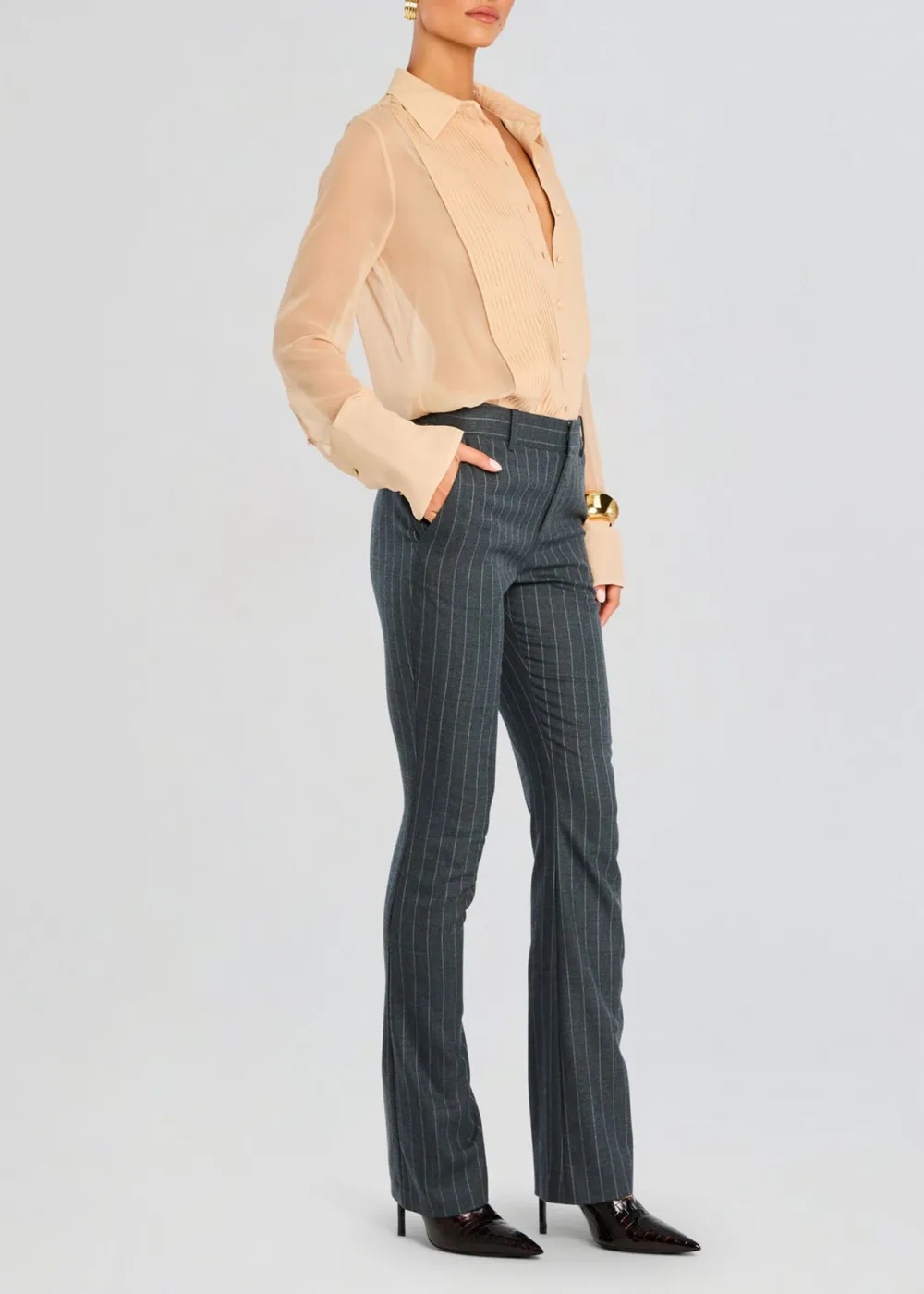 Flared Striped Pant