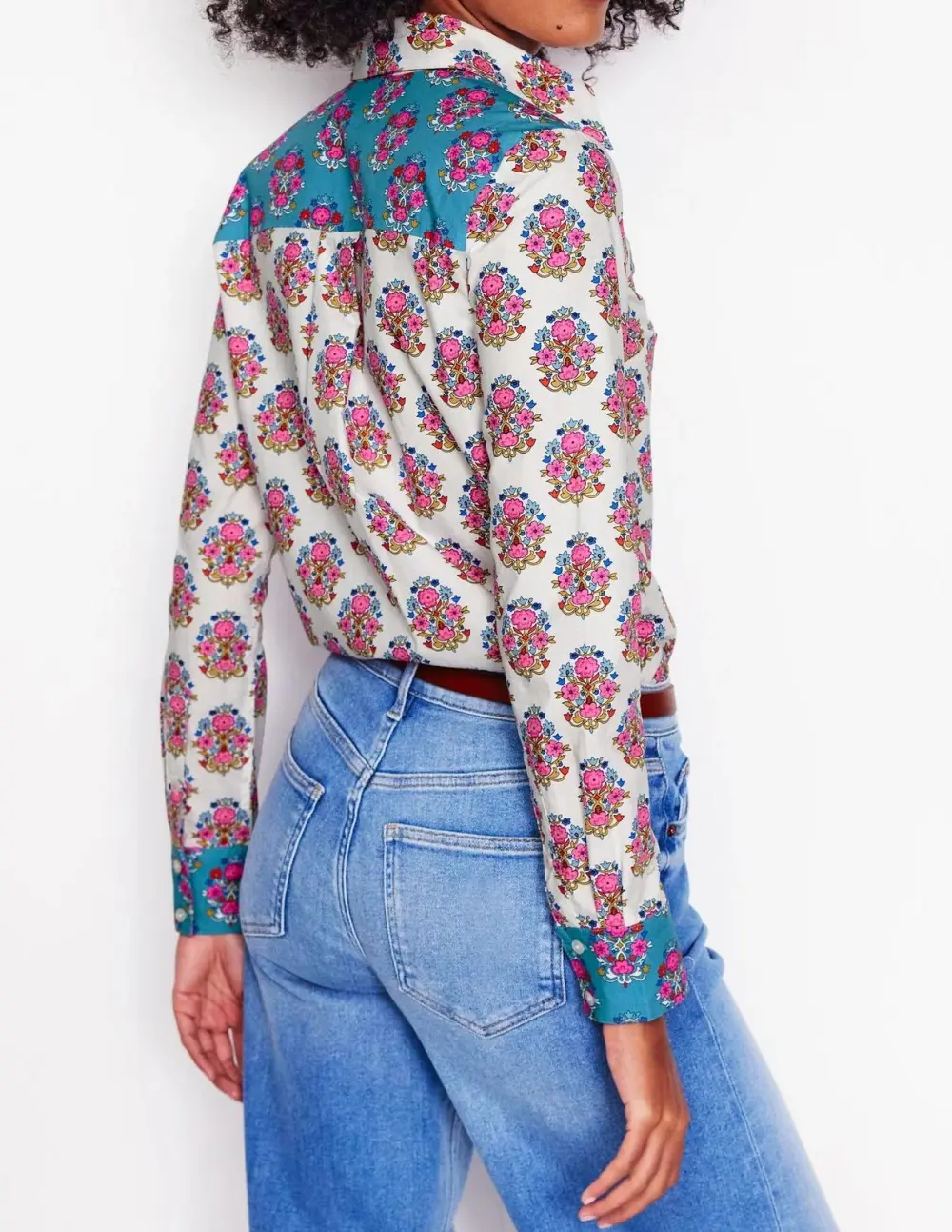 Retro Prints Cotton Shirt