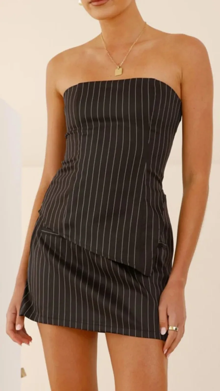 Vertical Striped Tube Top