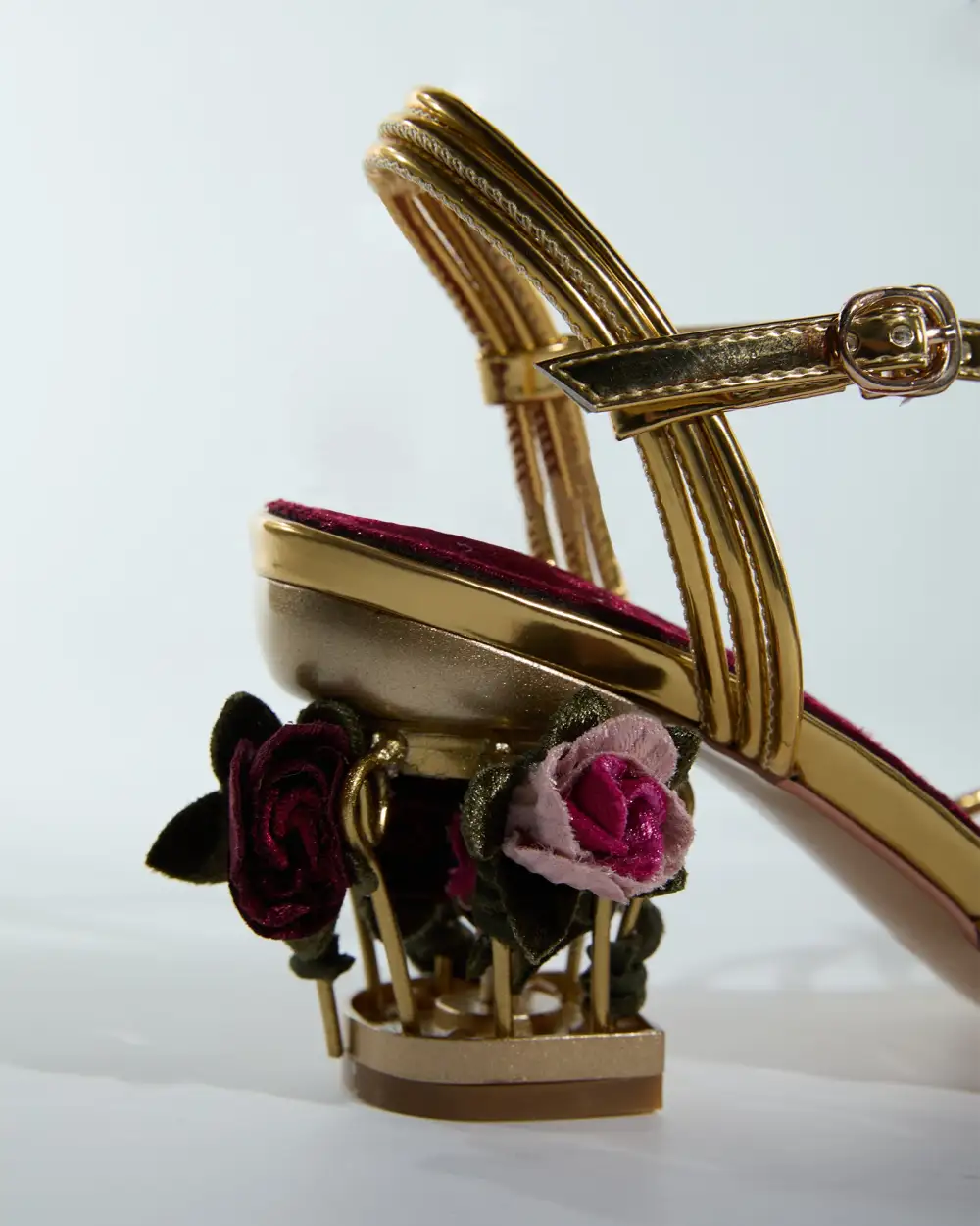 Rose Cage Heels