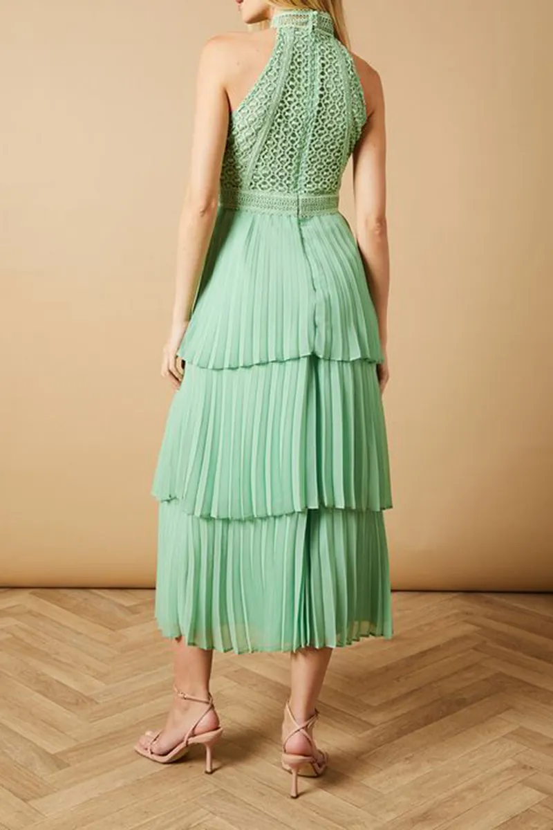 Casual Style Lace Sleeveless Dress