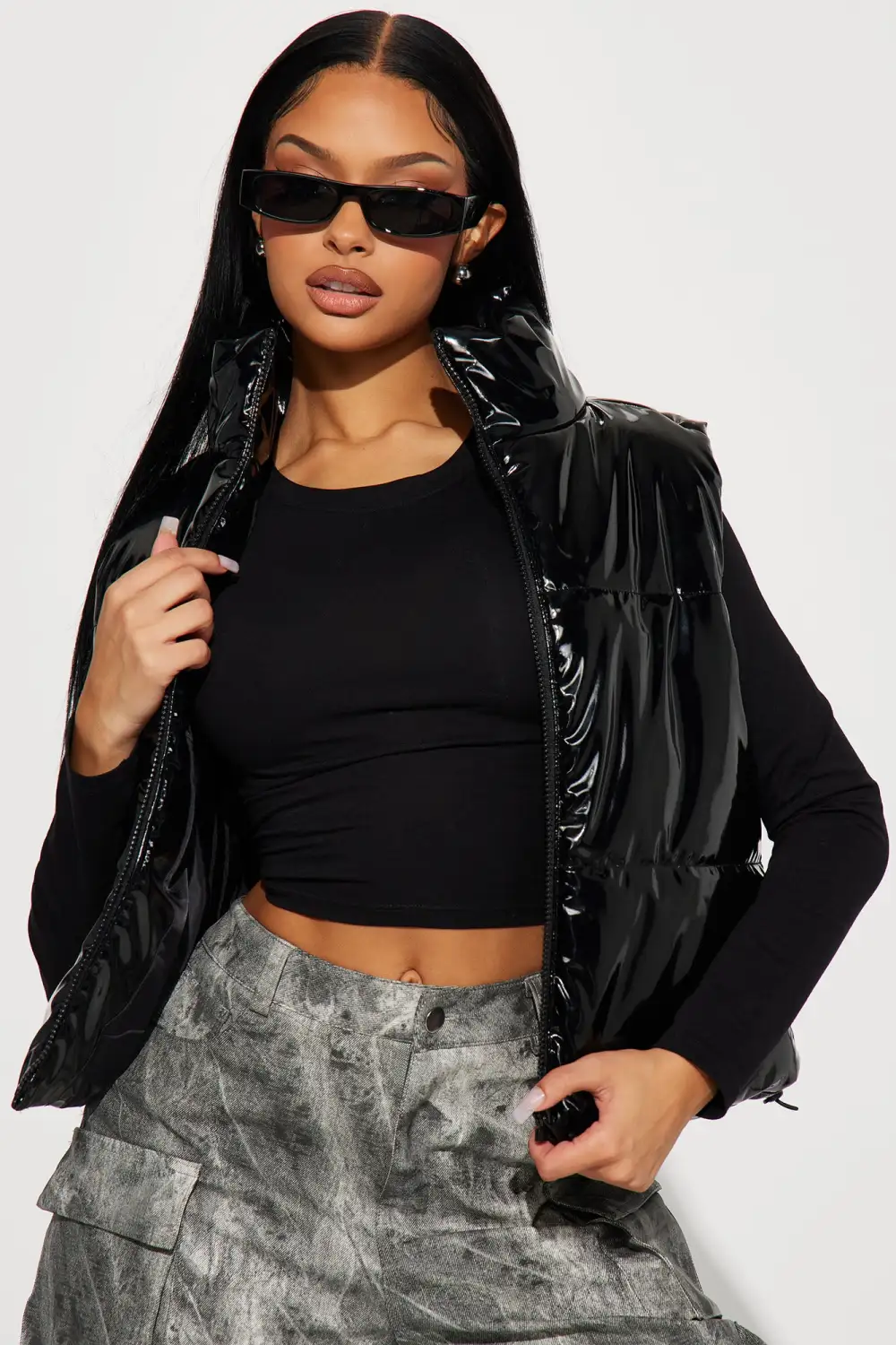 On Ice Puffer Vest - Black