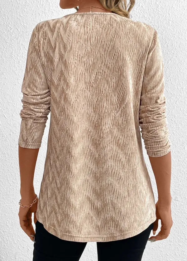 Champagne Velvet Long Sleeve T Shirt