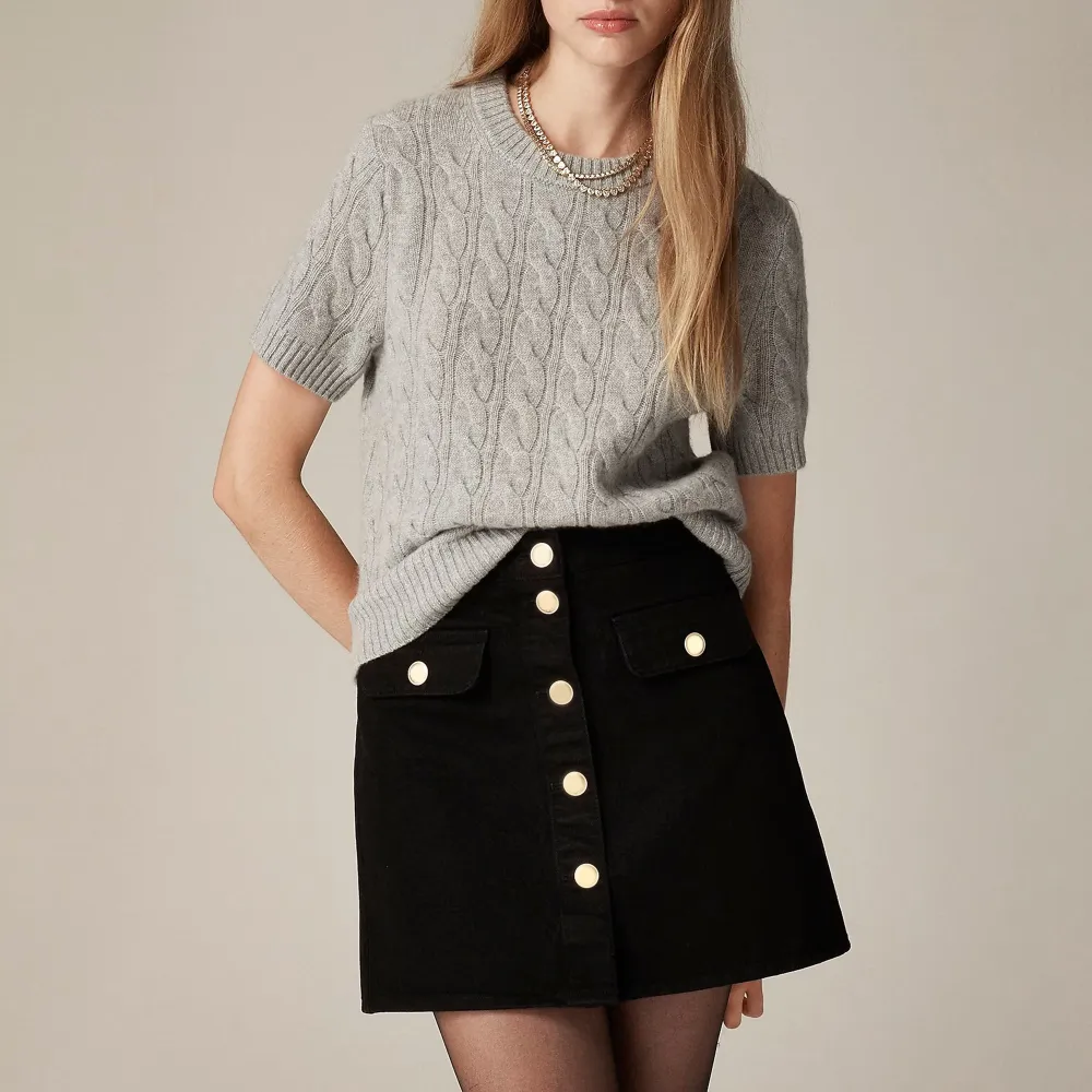 Cashmere Cable-Knit T-Shirts