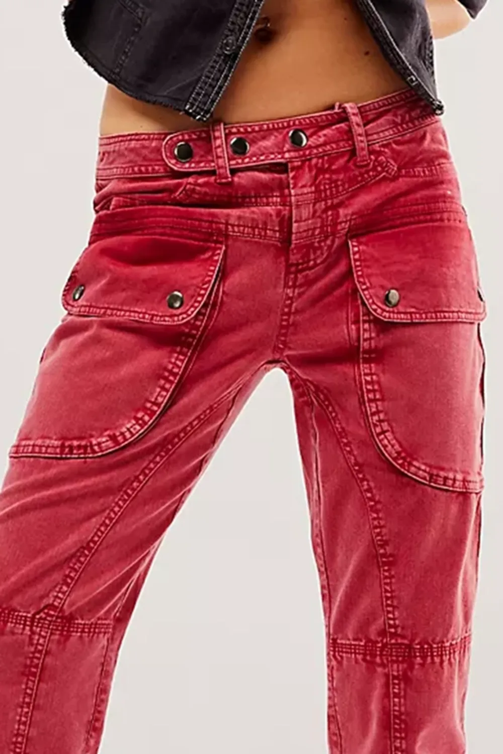 Cargo Pocket Moto Pants