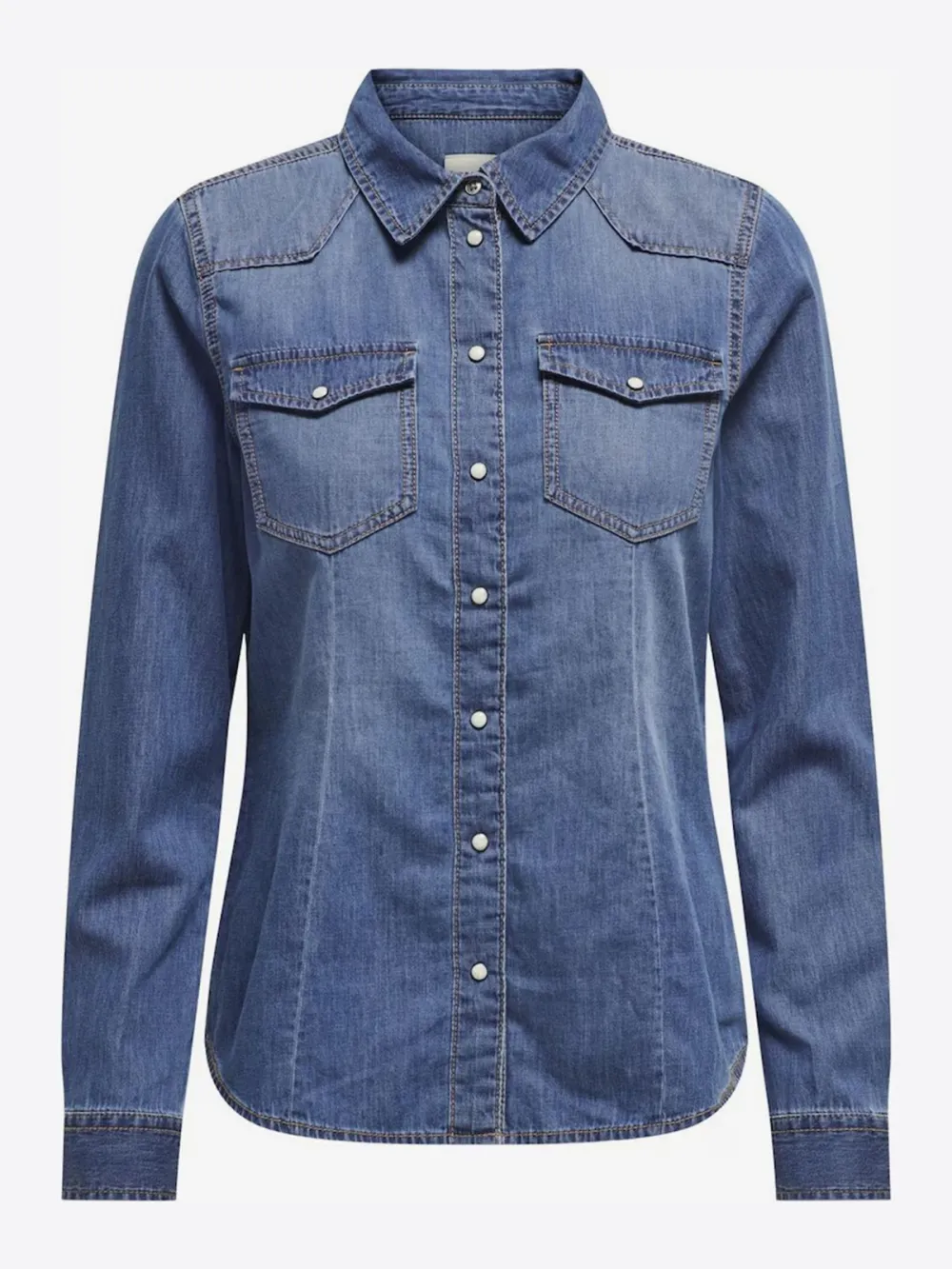 Breast Pocket Casual Style Blouses