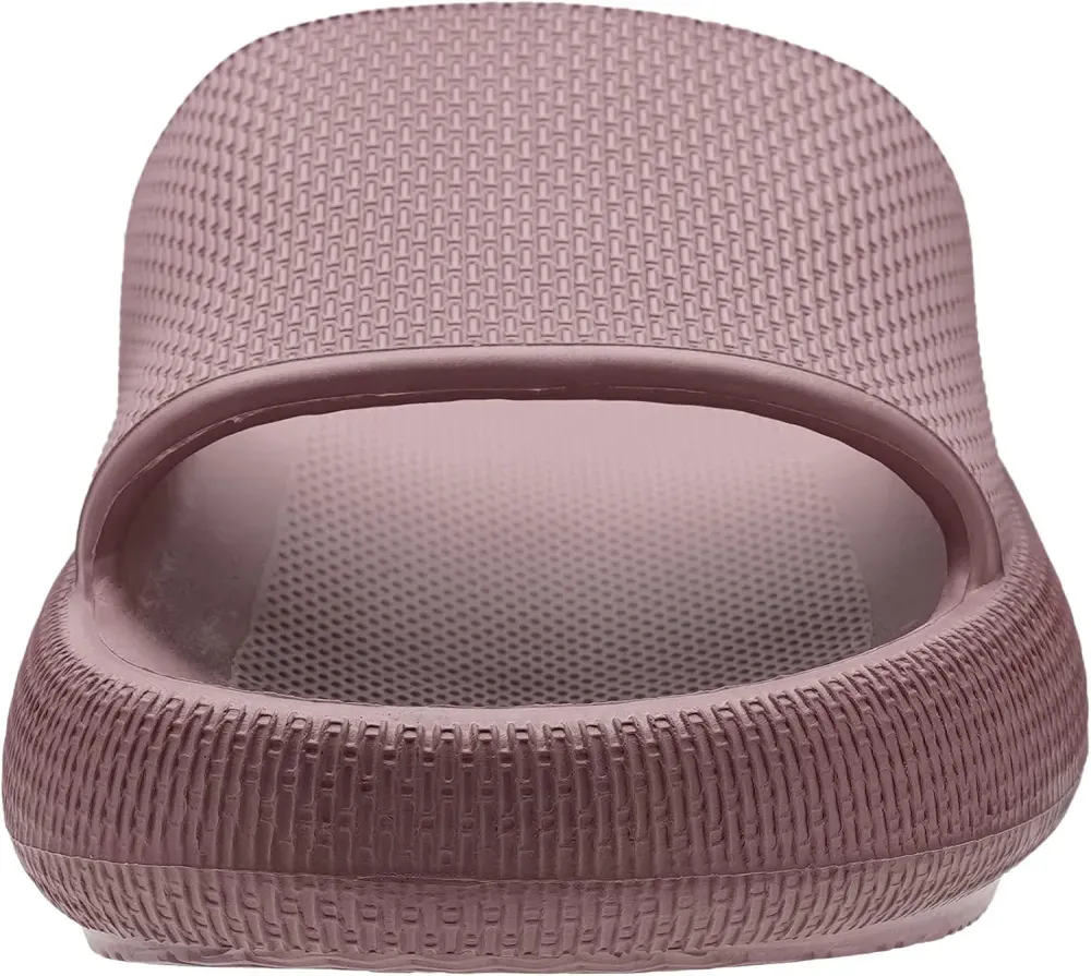 WHITIN Pillow Slippers for Women Non Slip | Cushioned Thick Sole Slides | Quick Drying Bathroom Sandals