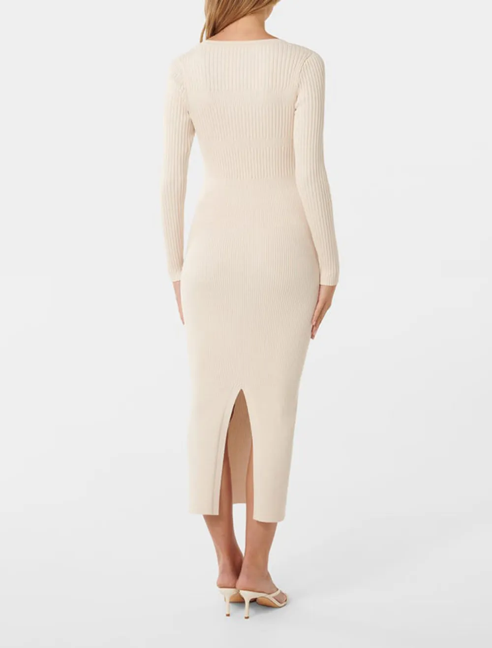 Ribbed Knit Midi Dress
