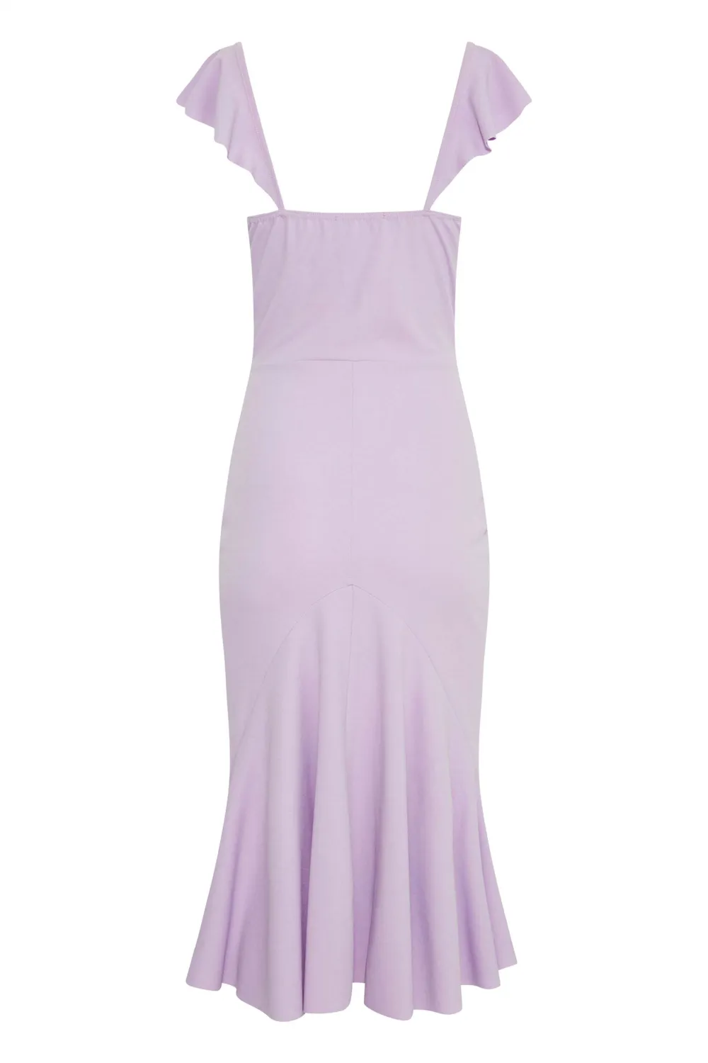 LTS Tall Lilac Purple Cut Out Frill Midaxi Dress