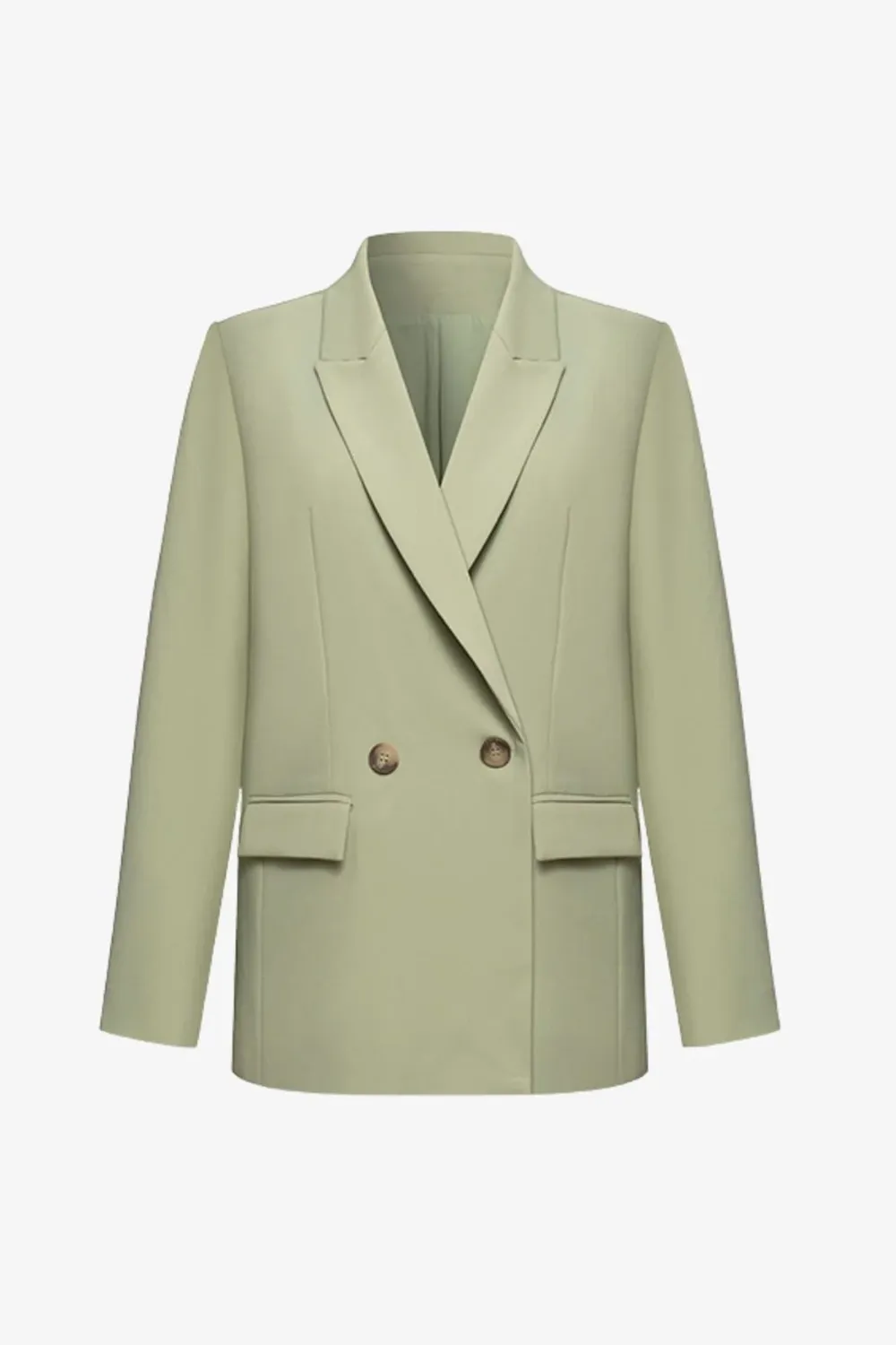 Moss Tencel Semi - Fitted Blazer