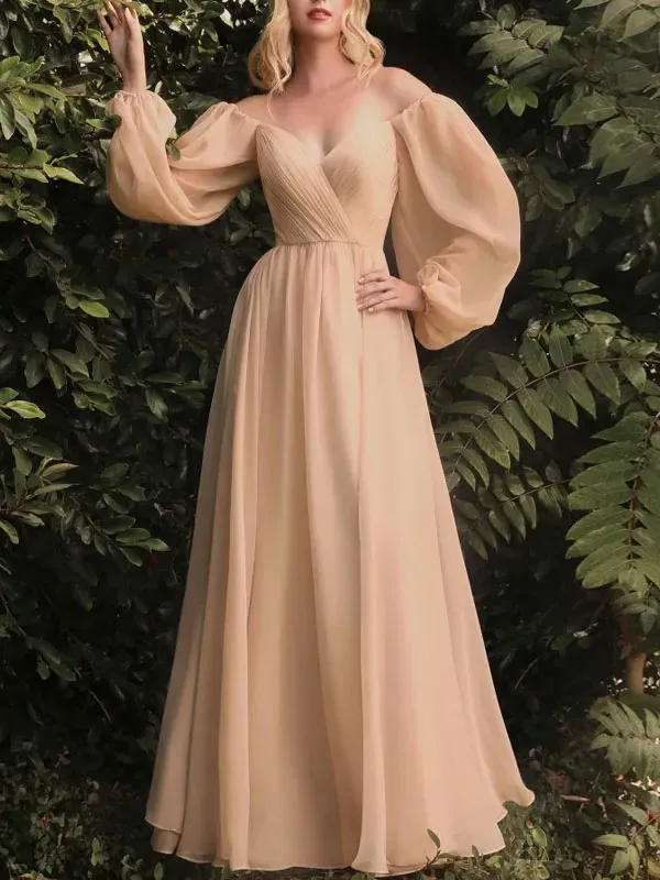 Smocked Airy Chiffon Jungle Collection Women's Dress