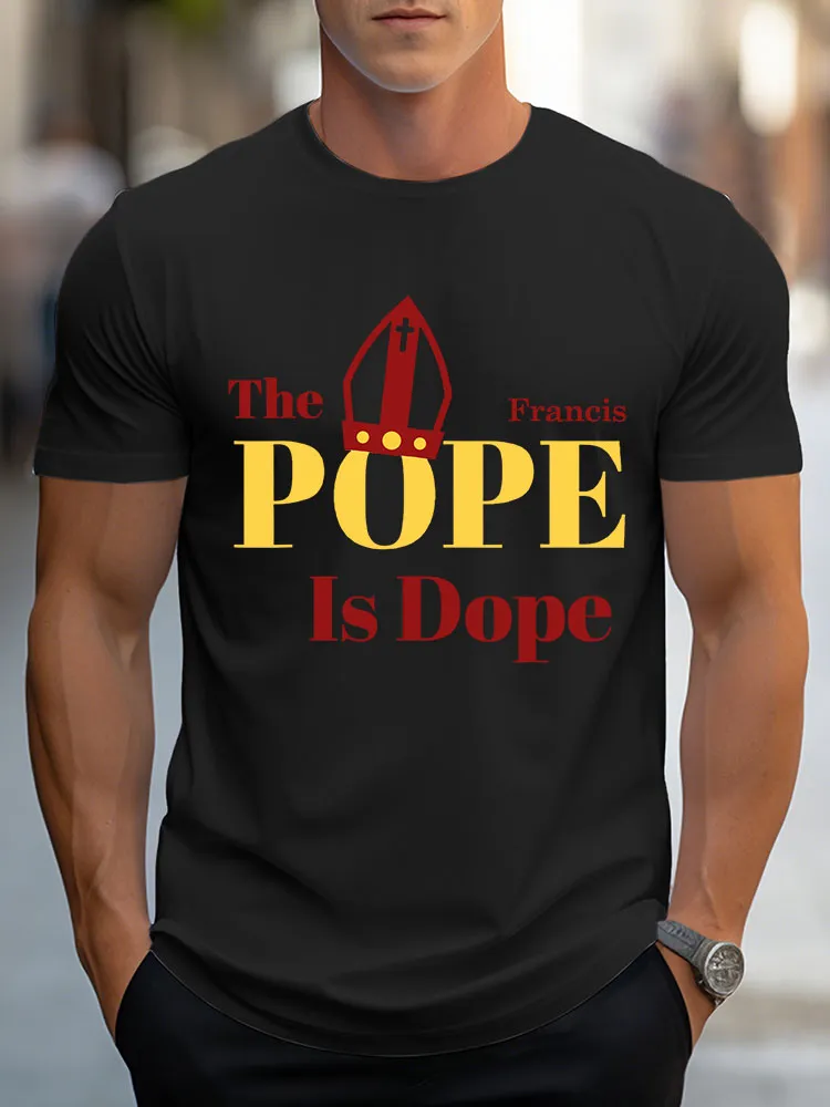 Men's Pope Francis Print T-Shirt