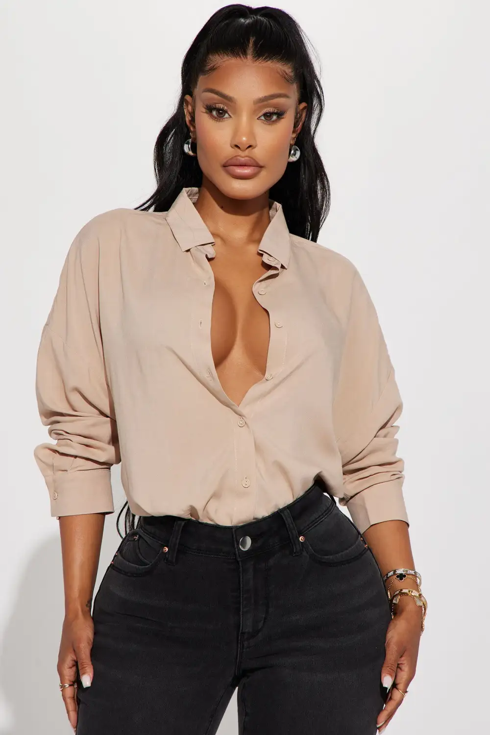 Staying Busy Shirt - Taupe