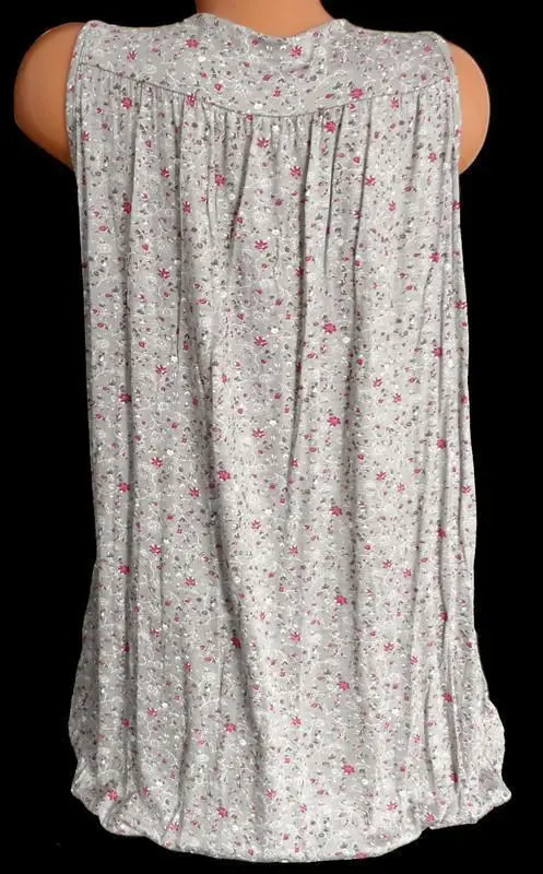 Plus Size Women Fashion Blouse Casual Loose Floral Printed Tops