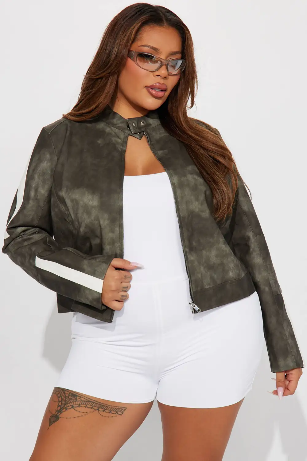 Erase You Washed Faux Leather - Black