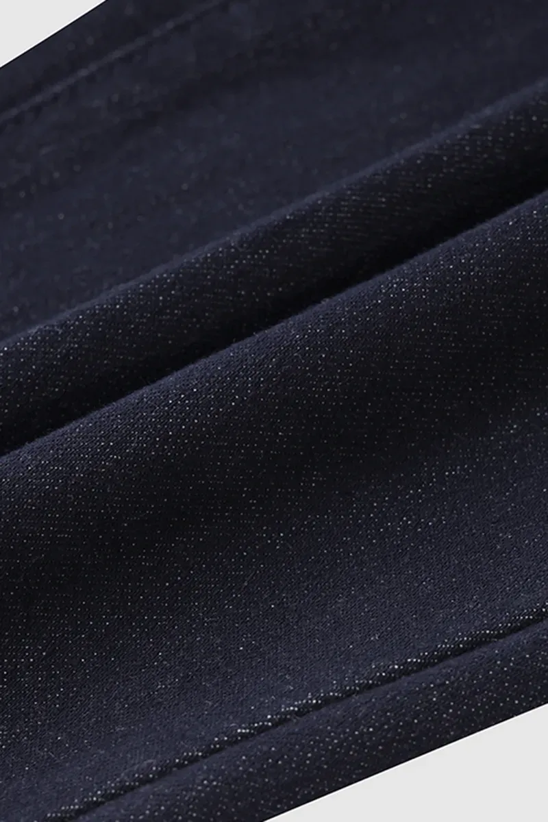 Double Breasted Pocket Detail Flare Mid Rise Jeans