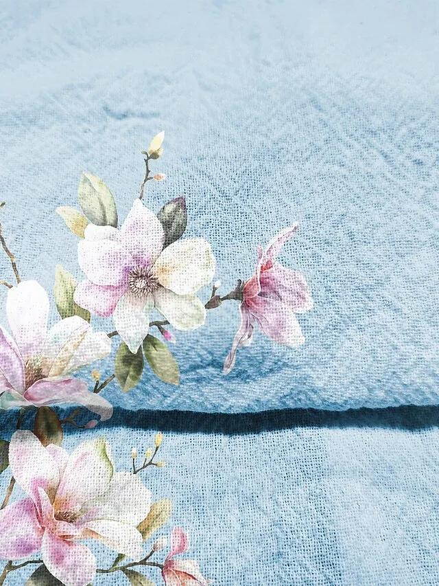 Women's Linen Shirt T shirt Tee Cotton Linen Navy Blue Blue Army Green Floral Button Print Short Sleeve Daily Vacation Going out Streetwear Crewneck Regular Fit Summer Spring