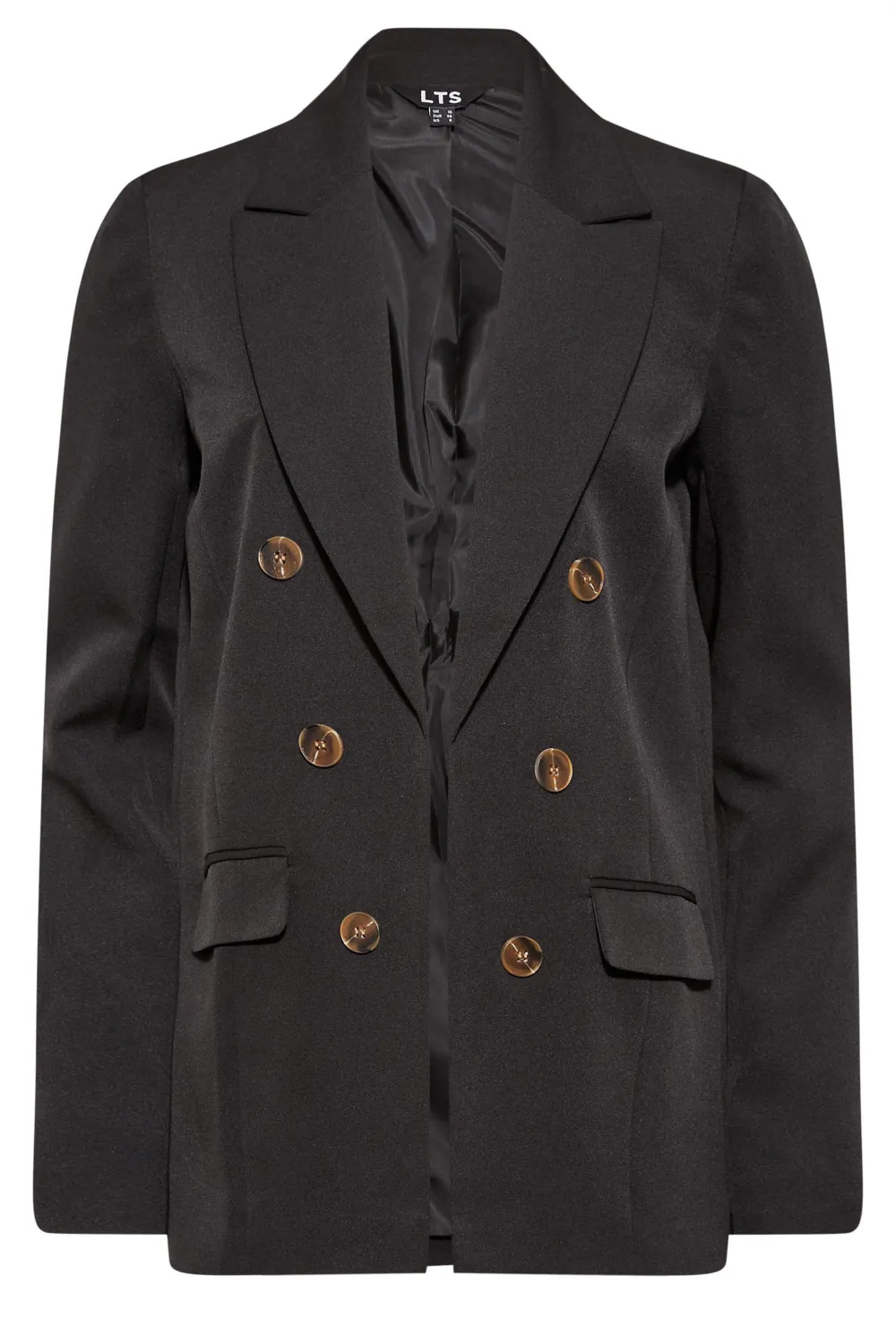 LTS Tall Ivory White Double Breasted Blazer