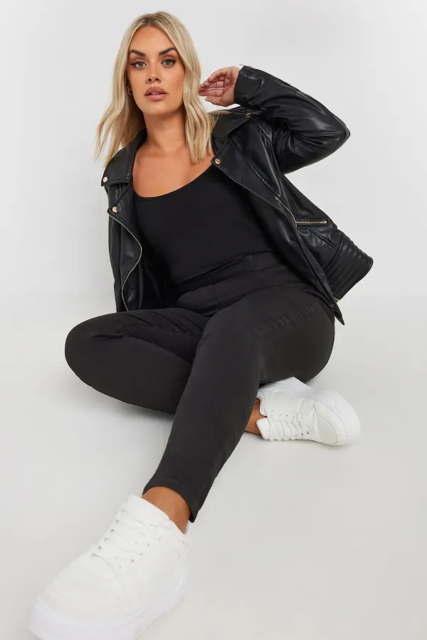 YOURS FOR GOOD Curve Indigo Stretch Blue Pull On JENNY Jeggings