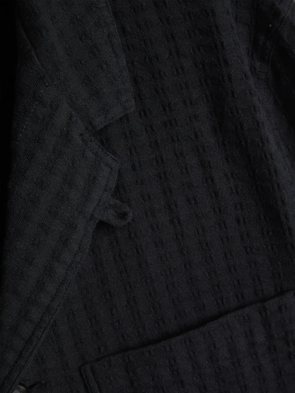 Black Long Sleeve Cotton Shirt Jacket