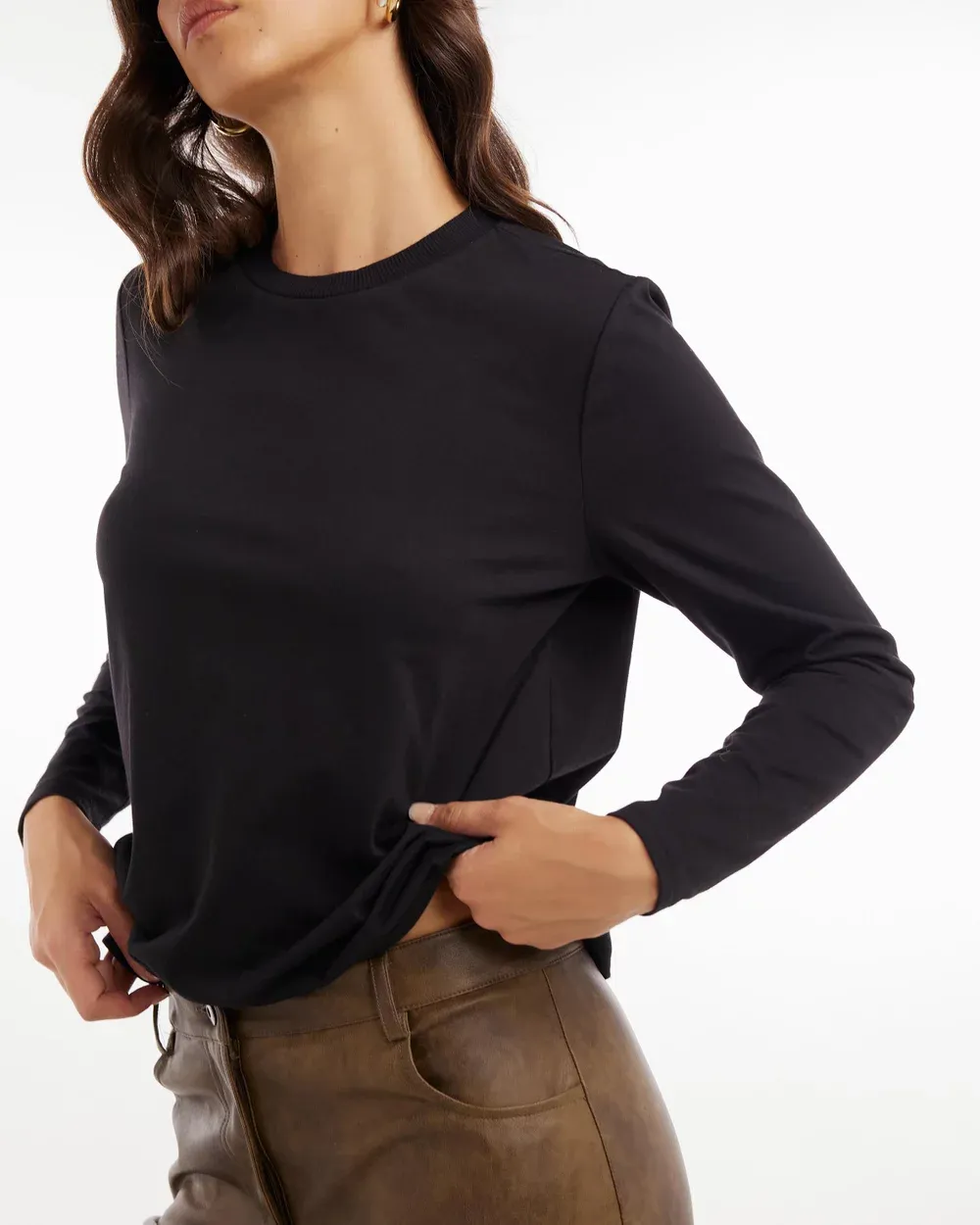 Long Sleeve Stripe Boyfriend Tee