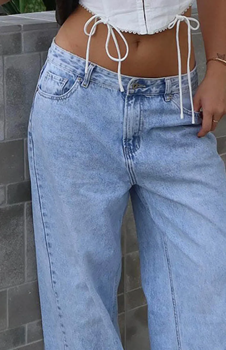 Light Wash Baggy Boyfriend Jeans
